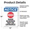 Signmission Door Blocked Not An Entrance Sign, Vinyl Decal, 12in W x 18in L, 2PK OS-2PACK-NS-D-1218-V-11470 - alternate 4